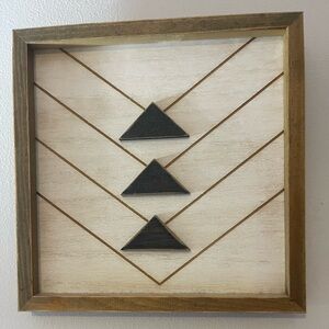 Wall picture 11”x11” triangles